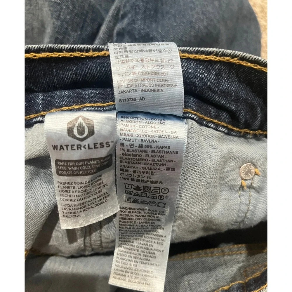 Levis 527 Slim Bootcut Jeans Mens 34x31 Dark Wash Denim Blue 05527-0534